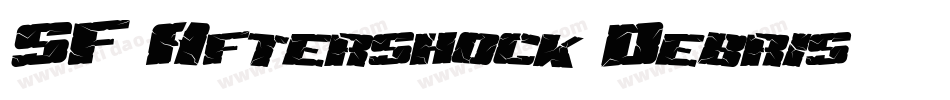 SF Aftershock Debris字体转换
